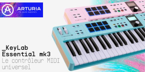 Arturia KeyLab Essential mk3 : deux éditions spéciales, Rose Quartz et Aquamarine