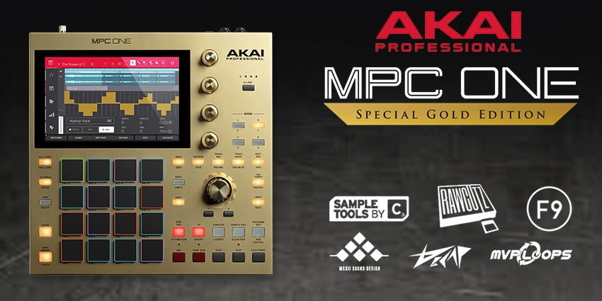 Le MPC One d'Akai en Gold Edition