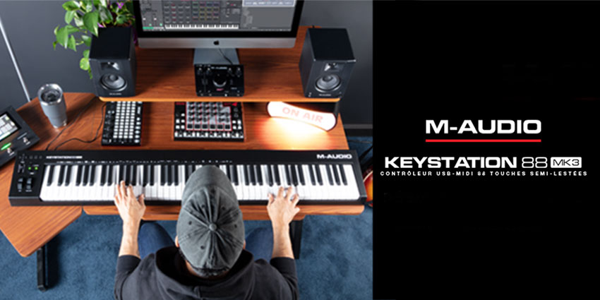 M-audio annonce le Keystation 88 MKIII