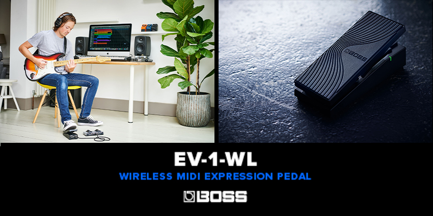 BOSS présente l'EV-1-WL, première pédale d'expression MIDI Bluetooth®