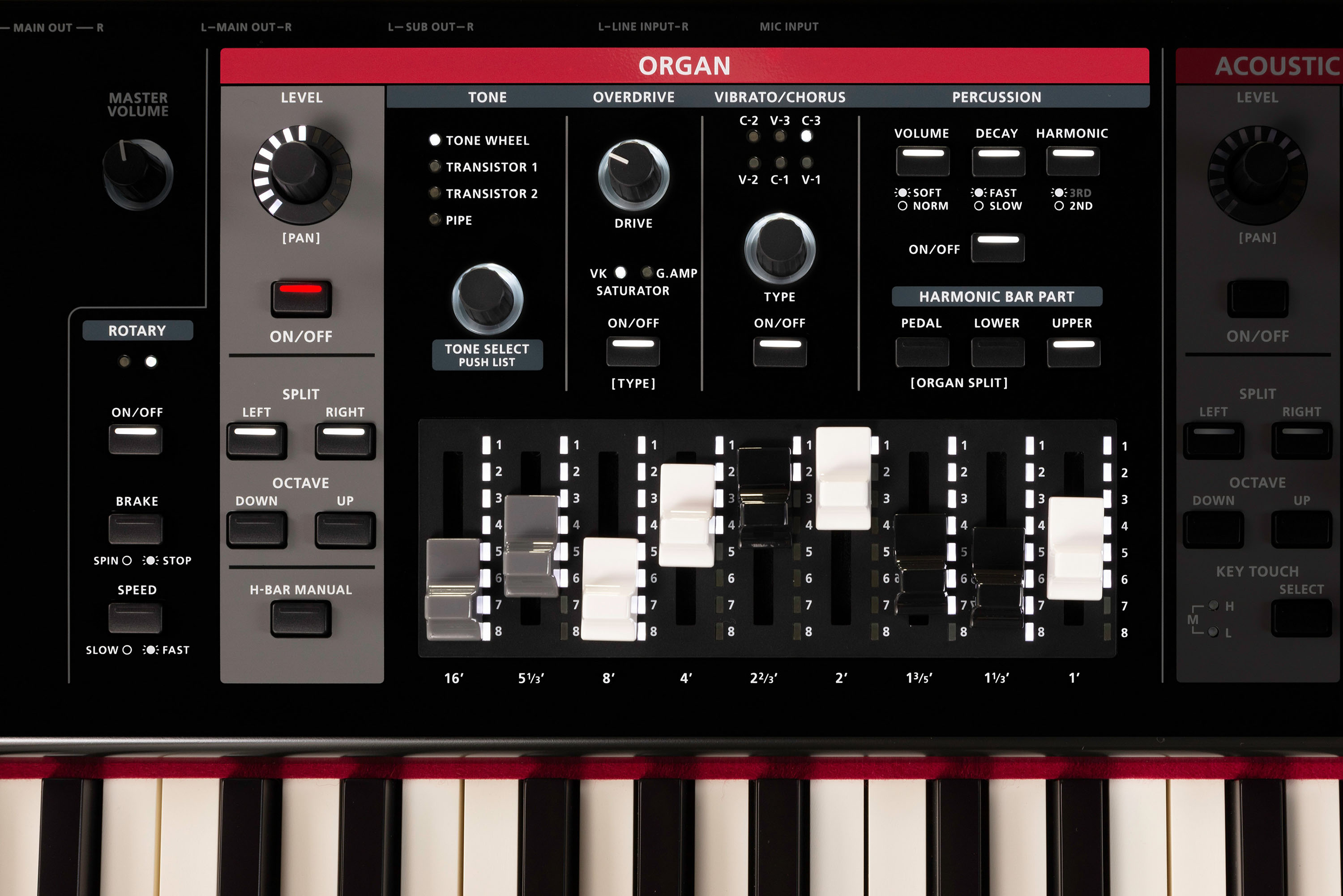 Roland V-Stage section Orgue