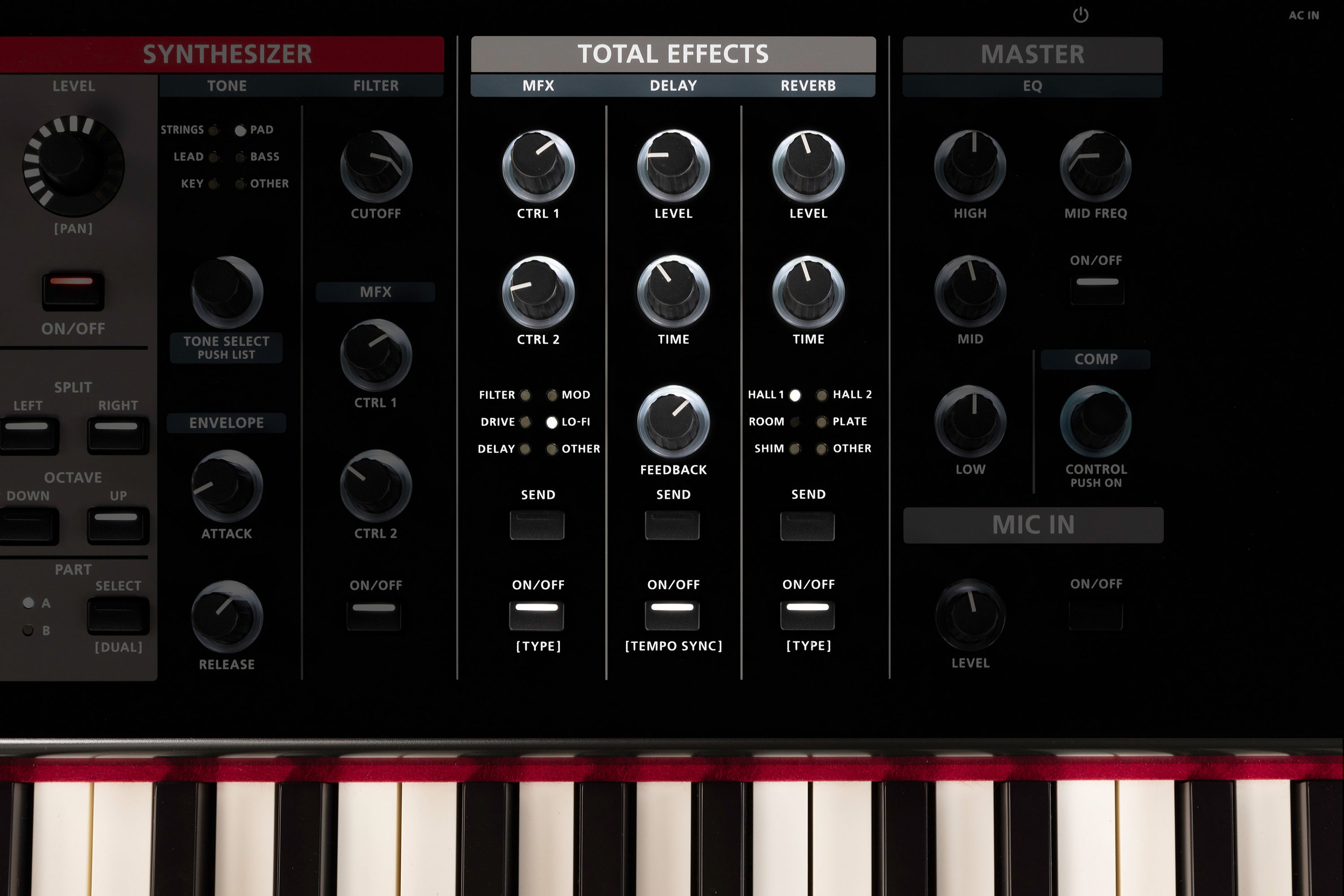 Roland V-Stage section Total effects